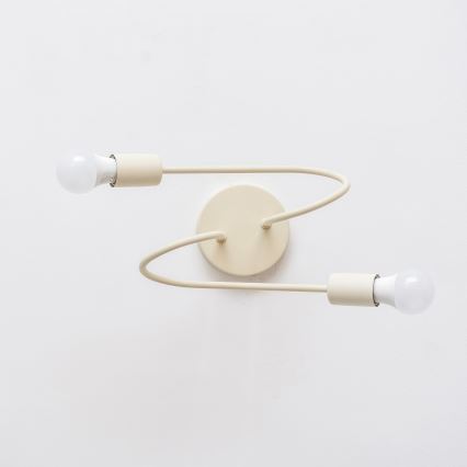 Flush-mount chandelier OXFORD 2xE27/15W/230V cream