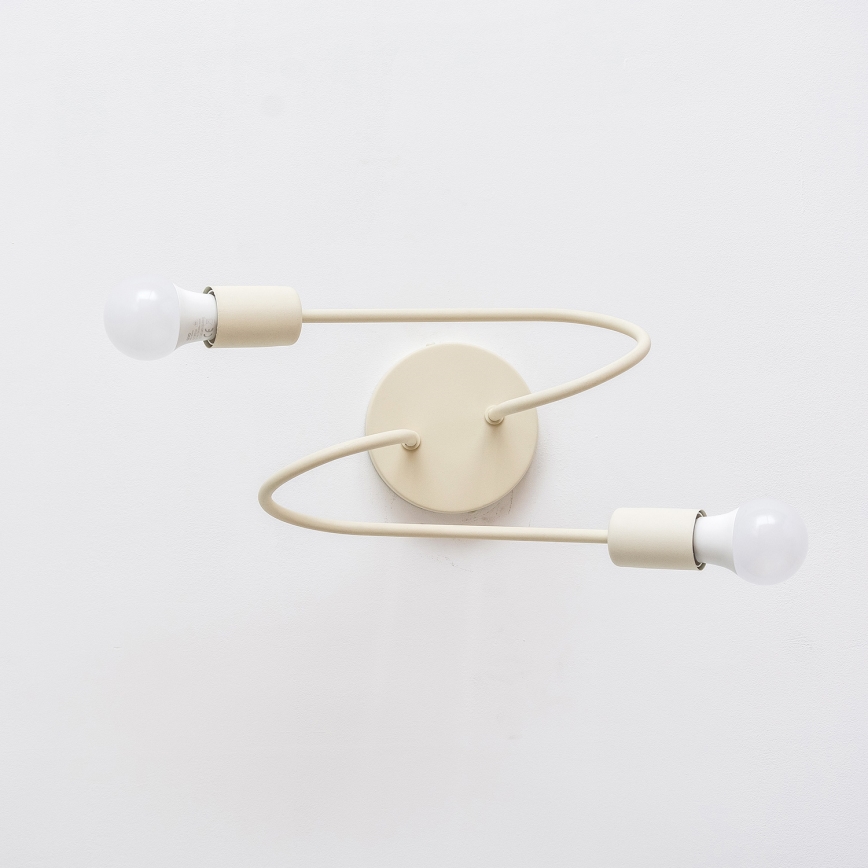 Flush-mount chandelier OXFORD 2xE27/15W/230V cream