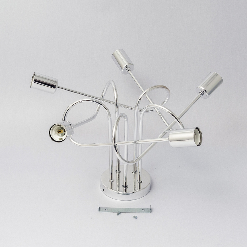 Flush-mount chandelier OXFORD 5xE27/15W/230V, polished chrome