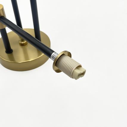 Flush-mount chandelier TESSA 6xG9/5W/230V brass/smoked black