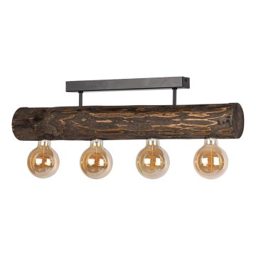 Flush-mount chandelier TRABO 4xE27/60W/230V, Pine