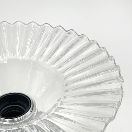 Flush-mount chandelier TRISH 1xE27/15W/230V polished chrome/clear