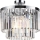 Flush-mount chandelier VETRO 4xE14/40W/230V, polished chrome