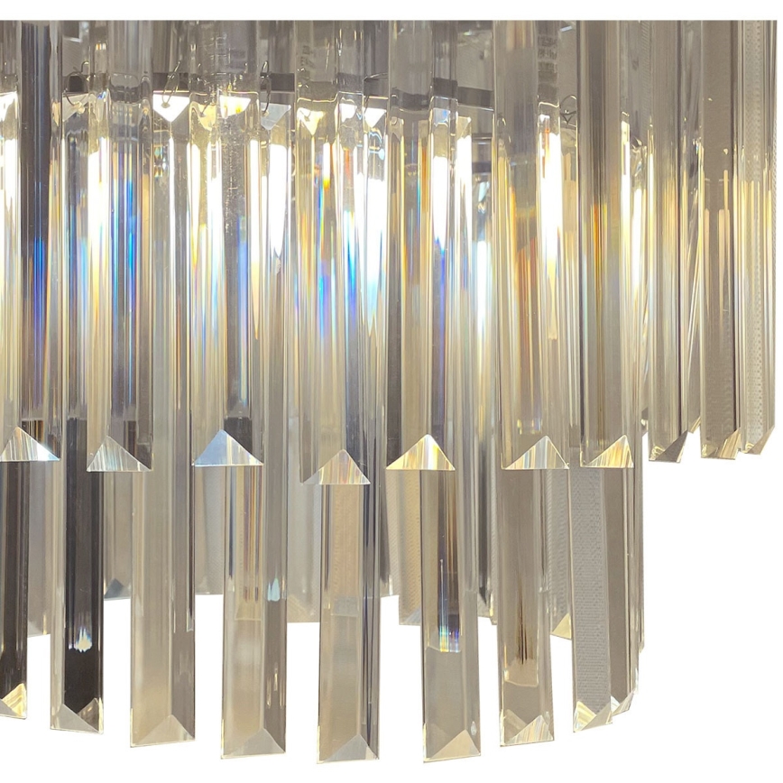 Flush-mount chandelier VETRO 4xE14/40W/230V, polished chrome