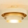 Flush-mount chandelier WENTA 1xE27/60W/230V Ø 50 cm beige/gold