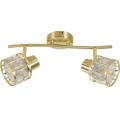 Flush-mount chandelier ZAHARA 2xE27/10W/230V, gold
