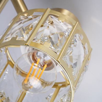 Flush-mount chandelier ZAHARA 2xE27/10W/230V, gold