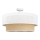 Flush-mounted ceiling light BORHO 1xE27/60W/230V Ø 50 cm white/jute