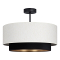 Flush-mounted ceiling light NATIA 1xE27/60W/230V white/black