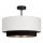 Flush-mounted ceiling light NATIA 1xE27/60W/230V white/black