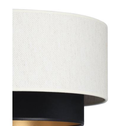 Flush-mounted ceiling light NATIA 1xE27/60W/230V Ø 45 cm white/black