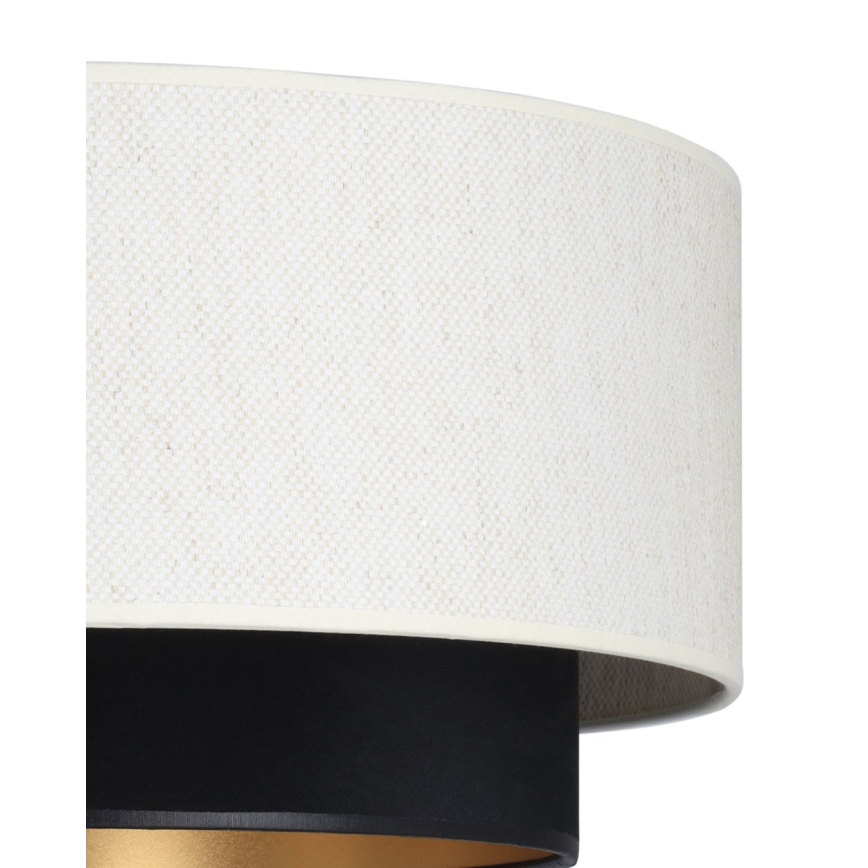 Flush-mounted ceiling light NATIA 1xE27/60W/230V Ø 45 cm white/black