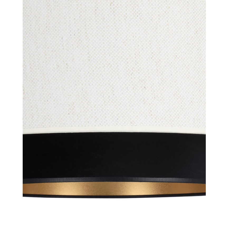 Flush-mounted ceiling light NATIA 1xE27/60W/230V Ø 45 cm white/black