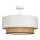 Flush-mounted ceiling light NATIA 1xE27/60W/230V Ø 45 cm white/brown