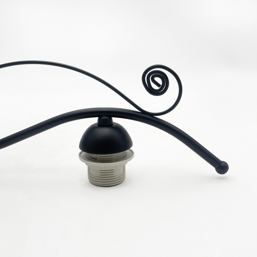 Flush-mounted ceiling light RETRO 3xE27/60W/230V black/white
