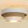 Flush-mounted ceiling light WENTA 1xE27/60W/230V Ø 50 cm white/brown