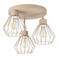 Flush-mounted chandelier AUDREY 3xE27/15W/230V beige