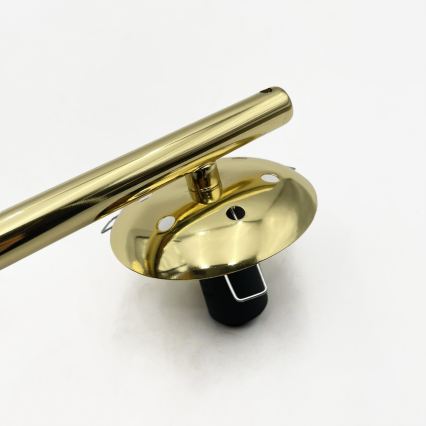 Flush-mounted chandelier AURIS 5xE14/15W/230V gold/smoky black/beige