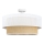 Flush-mounted chandelier BORHO 1xE27/60W/230V white/jute