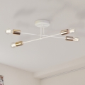 Flush-mounted chandelier CAMBRIDGE 4xE27/15W/230V brass/white