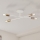 Flush-mounted chandelier CAMBRIDGE 4xE27/15W/230V brass/white