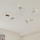 Flush-mounted chandelier CAMBRIDGE 6xE27/15W/230V brass/white