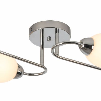 Flush mounted chandelier KING 4xE27/15W/230V polished chrome