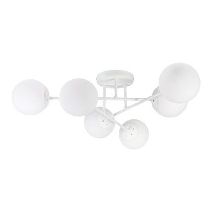 Flush-mounted chandelier MALENA 6xE14/5W/230V white