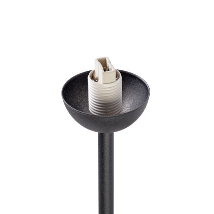Flush mounted chandelier OBSIDIAN 6xG9/10W/230V black/smoky grey