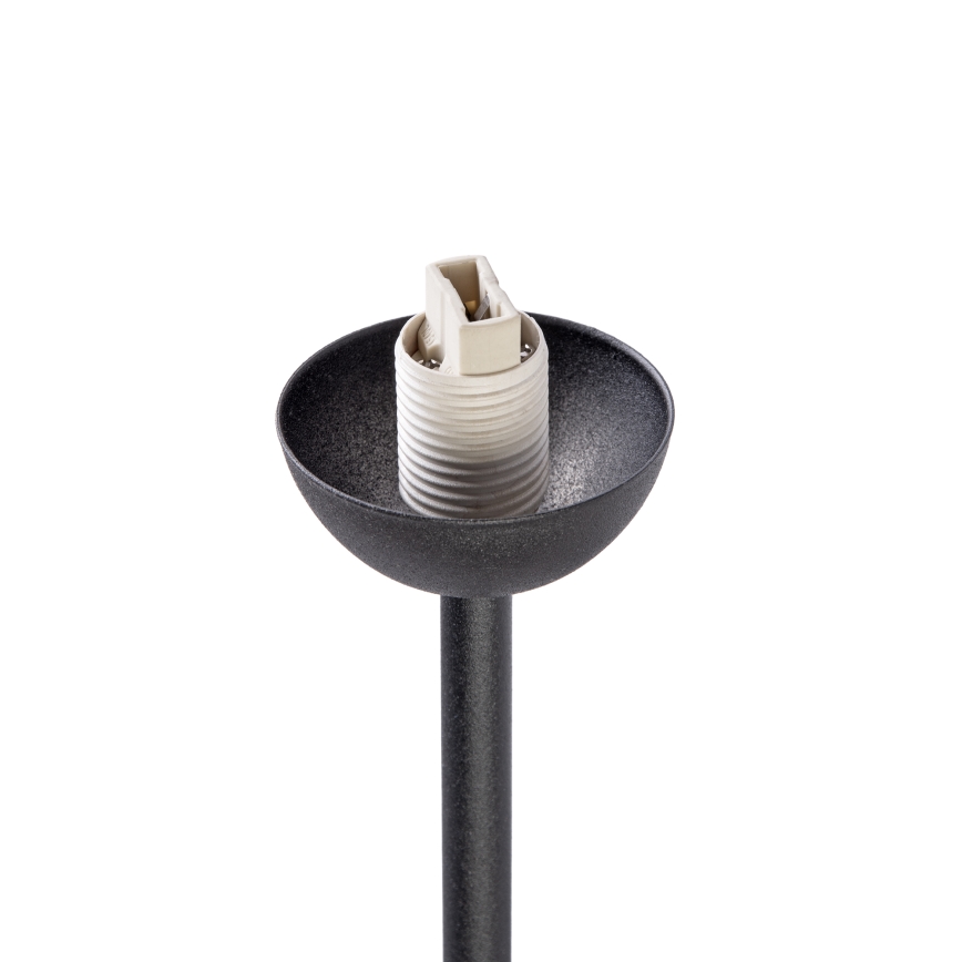 Flush mounted chandelier OBSIDIAN 6xG9/10W/230V black/smoky grey