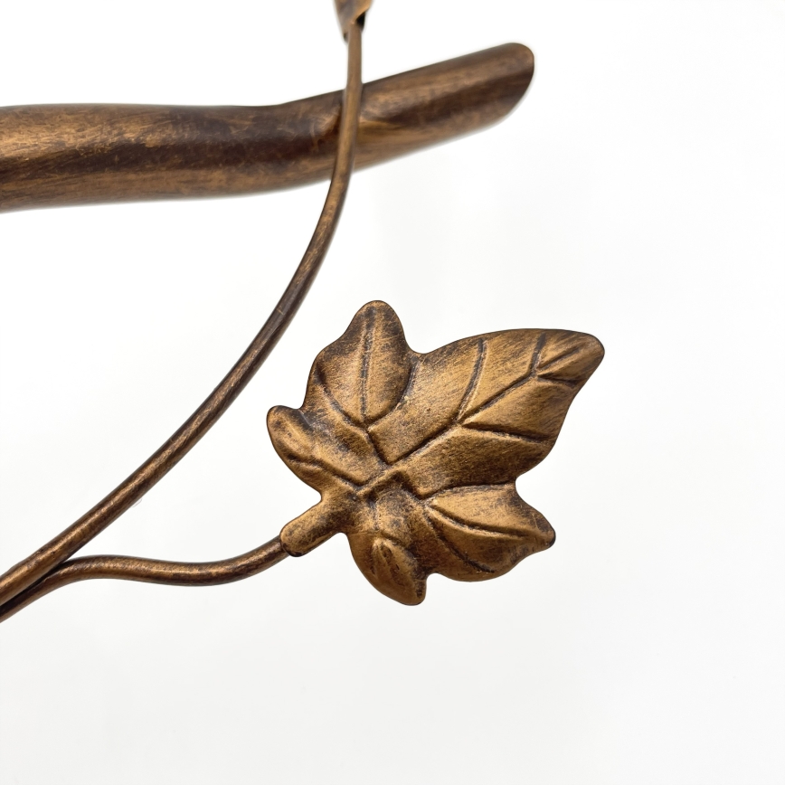 Flush-mounted chandelier ROZETA 3xE14/40W/230V bronze finish