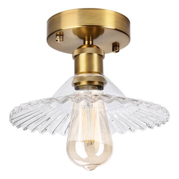 Flush-mounted chandelier TRISH 1xE27/15W/230V gold/clear