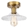 Flush-mounted chandelier TRISH 1xE27/15W/230V gold/clear