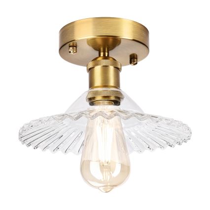 Flush-mounted chandelier TRISH 1xE27/15W/230V gold/clear