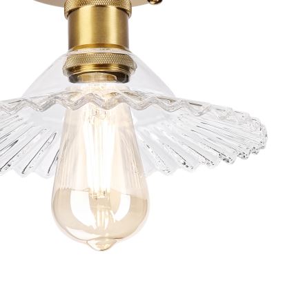 Flush-mounted chandelier TRISH 1xE27/15W/230V gold/clear