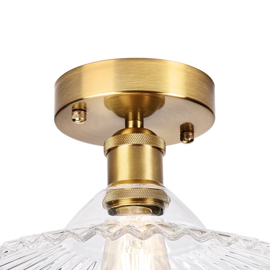 Flush-mounted chandelier TRISH 1xE27/15W/230V gold/clear