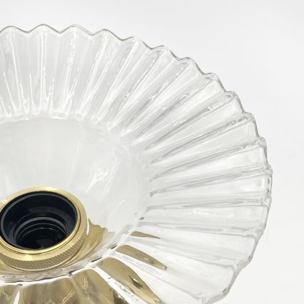 Flush-mounted chandelier TRISH 1xE27/15W/230V gold/clear