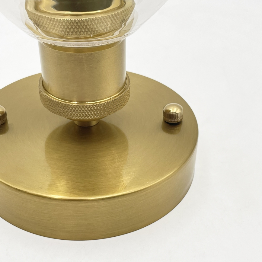 Flush-mounted chandelier TRISH 1xE27/15W/230V gold/clear