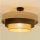 Flush-mounted chandelier WENTA 1xE27/60W/230V Ø 50 cm jute/brown