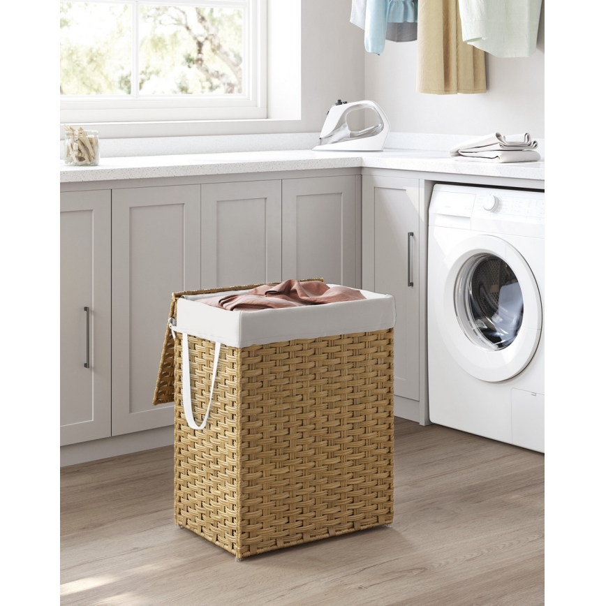 FLYN Rattan Laundry Basket