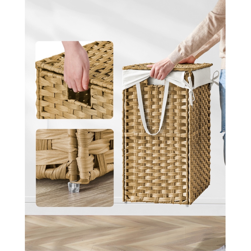 FLYN Rattan Laundry Basket