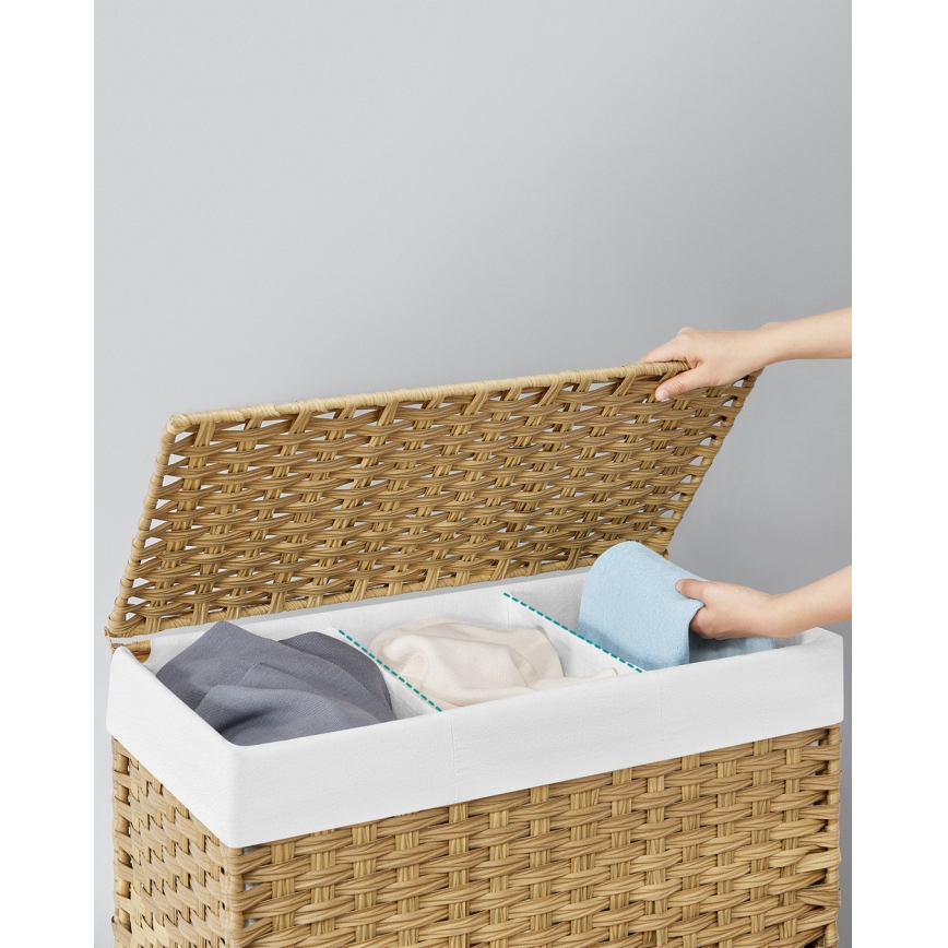 FLYN Rattan Laundry Hamper