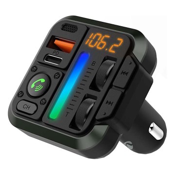 FM car transmitter with hands-free function
