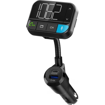 FM car transmitter with hands-free function