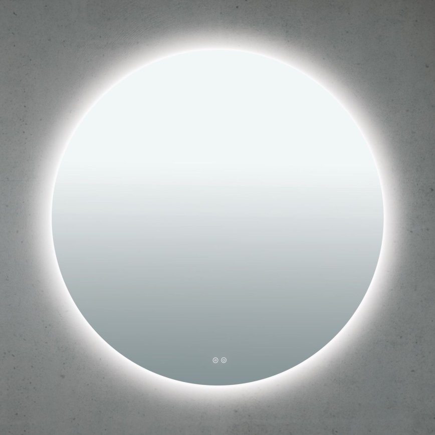 FOCUS LED backlit heated bathroom wall mirror 30W/230V 3000/4200/6000K Ø 100 cm IP44