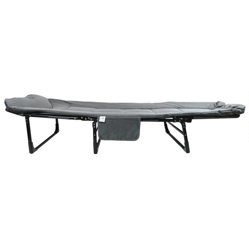 Foldable Adjustable Camping Lounger, Grey