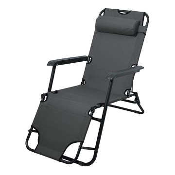 Foldable adjustable chair anthracite