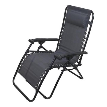 Foldable adjustable chair grey