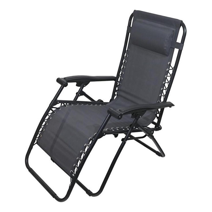 Foldable adjustable chair grey
