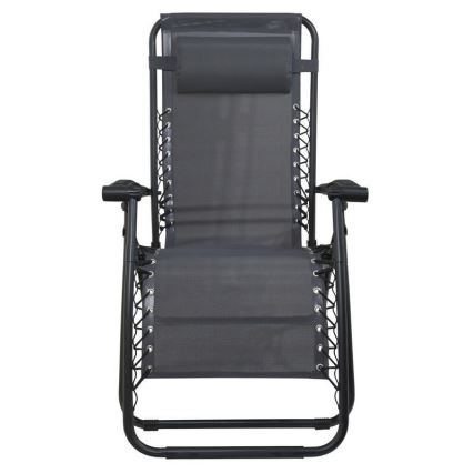 Foldable adjustable chair grey
